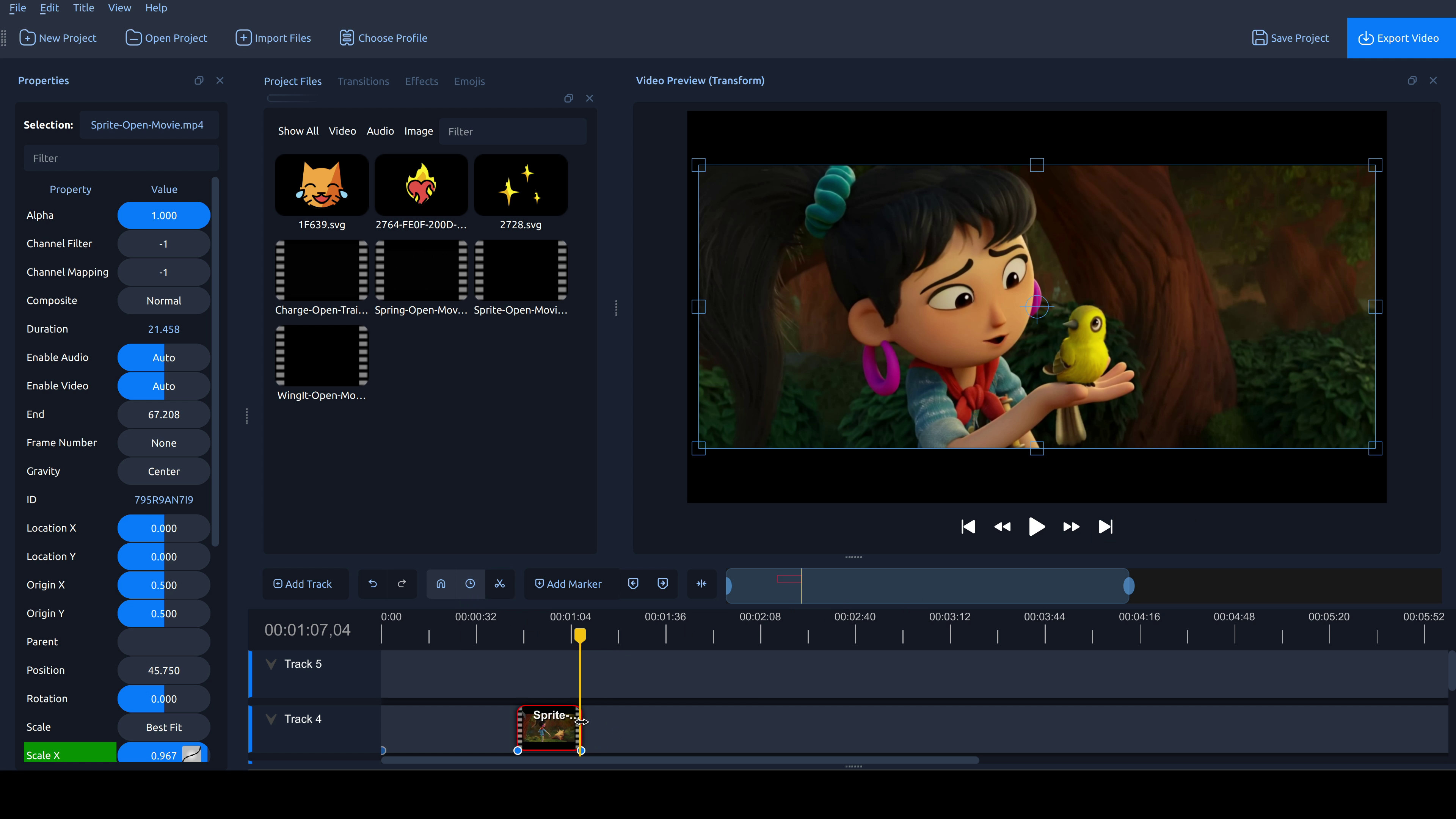 OpenShot 3.4 Screenshot